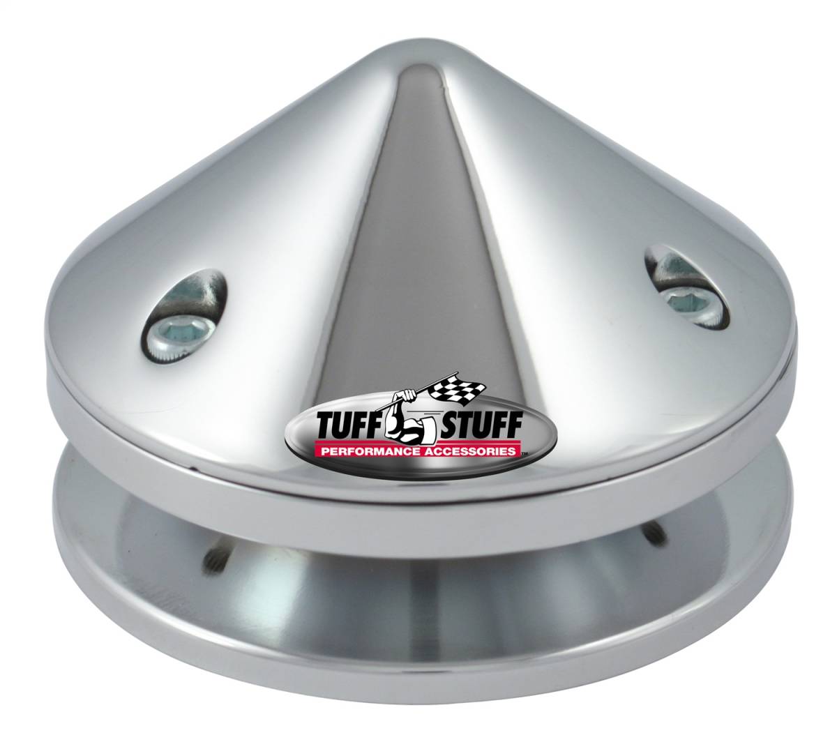 Tuff Stuff Performance - Alternator Pulley; 2.25 in. Pulley - Single V Groove - Incl. Lockwasher/Nut - Chrome; 7650A