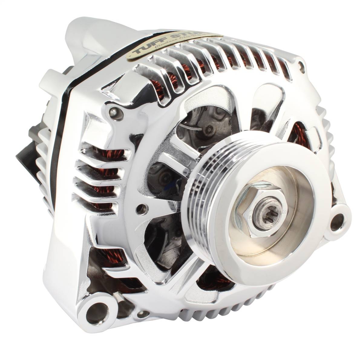 Tuff Stuff Performance - Alternator; 110 AMP - OEM Wire - 6 Groove Pulley - Chrome; 7721NA