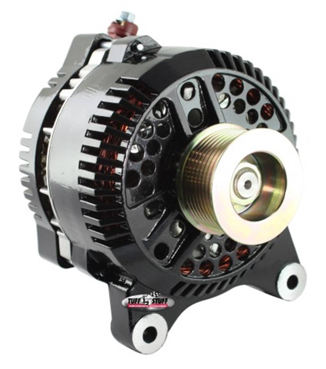 Tuff Stuff Performance - Alternator; 225 AMP Upgrade - OEM Wire - 8 Groove Pulley - Internal Regulator - Black; 7791C