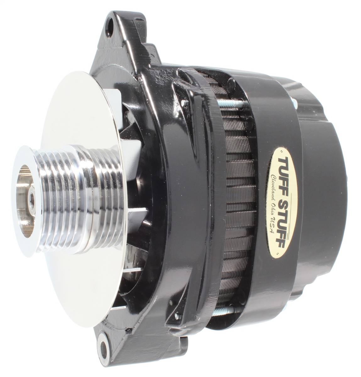 Tuff Stuff Performance - Alternator; 170 AMP - OEM Wire - 6 Groove Pulley - External Cooling Fan - Black; 8112NB