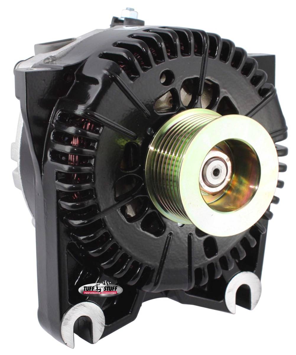 Tuff Stuff Performance - Alternator; 130 AMP - OEM Wire - 8 Groove Pulley - Black; 8251B