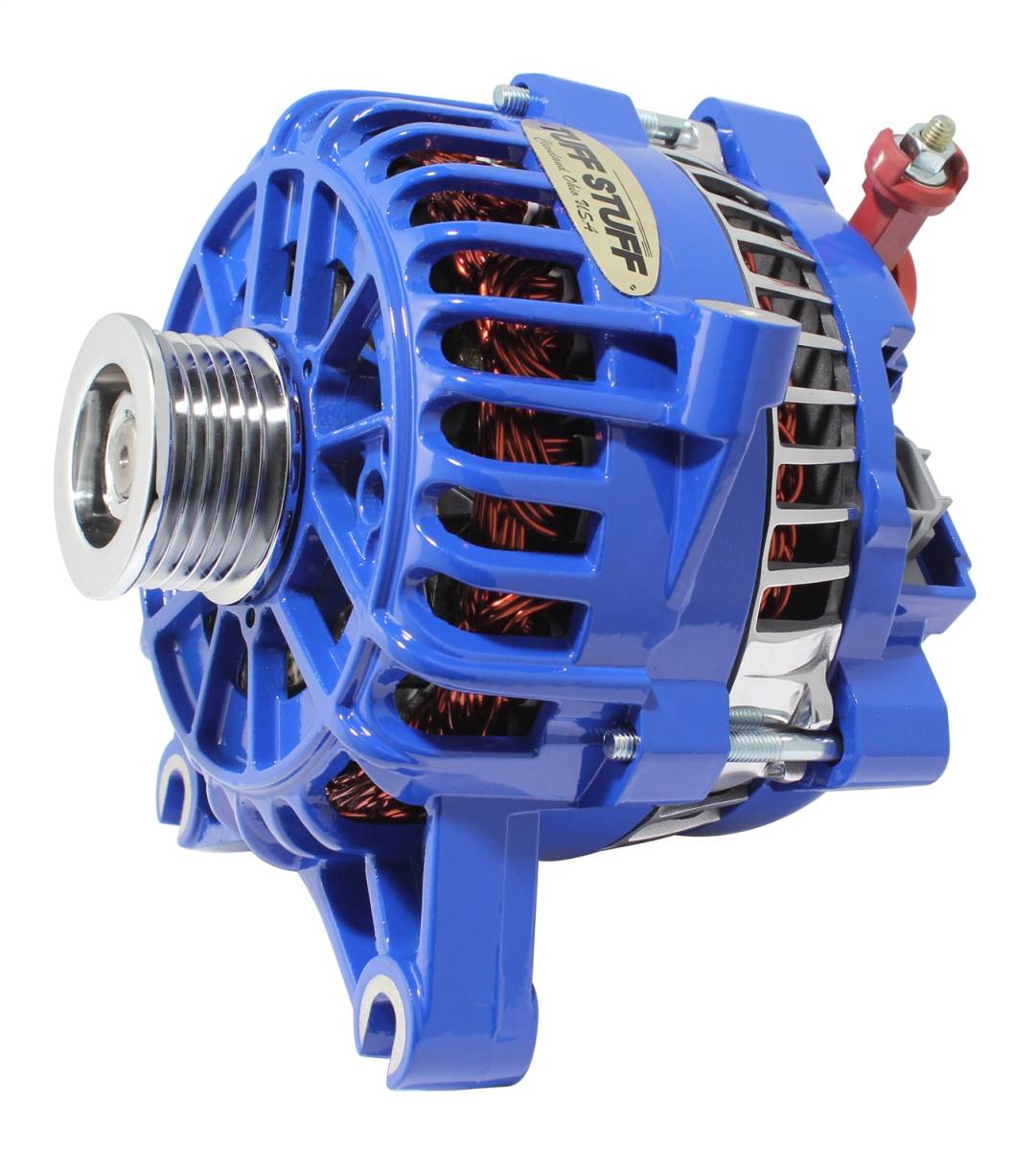Tuff Stuff Performance - Alternator; 135 AMP - OEM Wire - 6 Groove Pulley - Blue; 8252ABLUE
