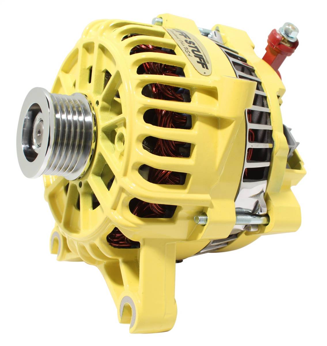 Tuff Stuff Performance - Alternator; 135 AMP - OEM Wire - 6 Groove Pulley - Yellow; 8252AYELLOW