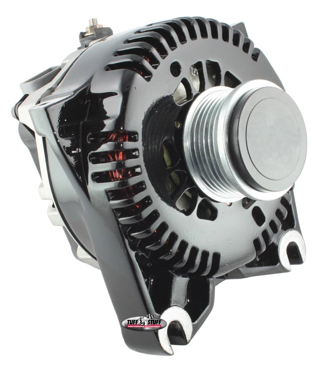 Tuff Stuff Performance - Alternator; 135 AMP - OEM Wire - 6 Groove Clutch Pulley - Black; 8436B