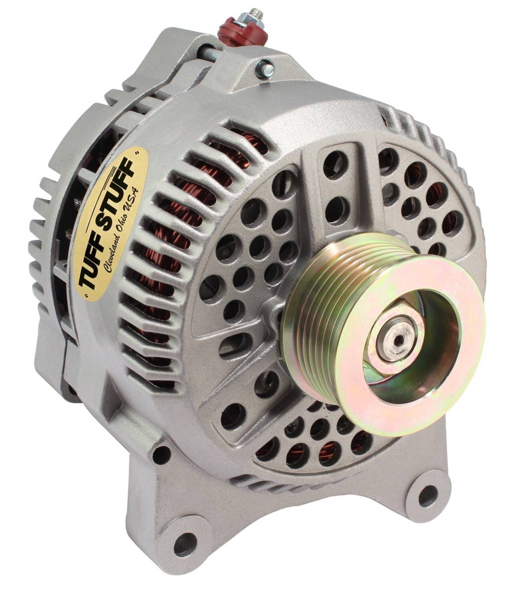 Tuff Stuff Performance - Alternator; 225 AMP Upgrade - OEM Wire - 7 Groove Pulley - Internal Regulator - Factory Cast PLUS+; 7764E