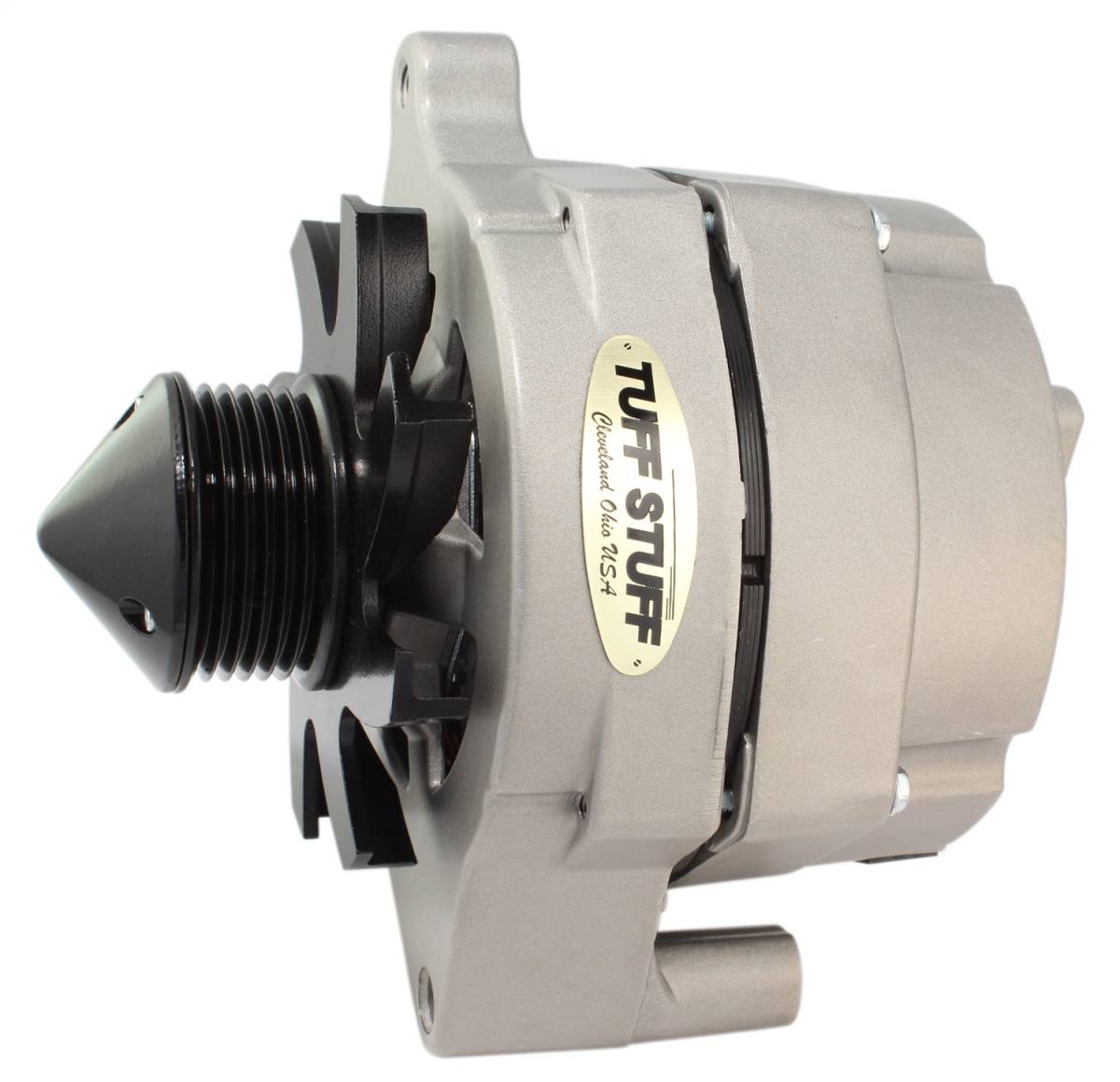 Tuff Stuff Performance - Alternator; 100 AMP - Smooth Back - 1 Wire - 6 Groove Bullet Pulley - Factory Cast Plus; 7068BULL6G