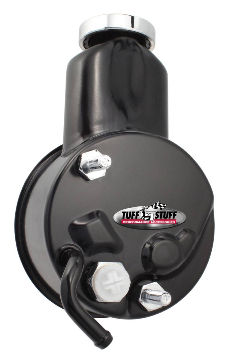 Tuff Stuff Performance - Power Steering Pump; Direct Fit - 5/8 in. Keyed Shaft - 3/8 in.-16 Mounting - Black; 6199B