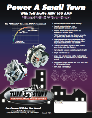 160 Amp Silver Bullet Alternator