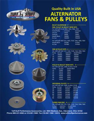 Fans and Pulleys for Alternators