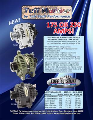 Jeep Wrangler JK High Output Alternators