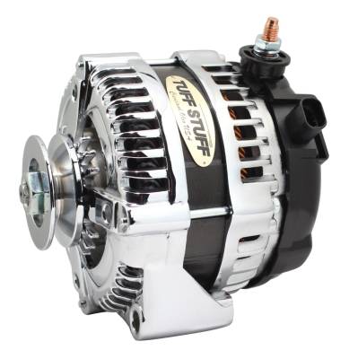 225 MAX AMP Alternator, 1-Groove, 1-Wire, Chrome Plated, 7861, 8320C1G1W