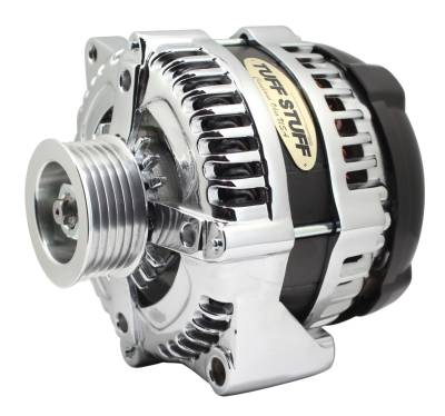225 MAX AMP Alternator, 6-Groove, 1-Wire, Chrome Plated, 7866,8321C6G1W