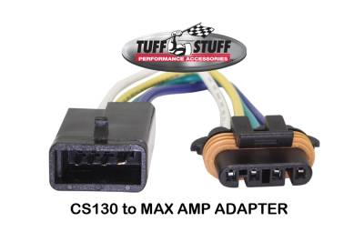 Tuff Stuff Performance - 225 MAX AMP Alternator, 1-Groove, OEM Wire, Stealth Black, 7861, 8320B1GOE - Image 2