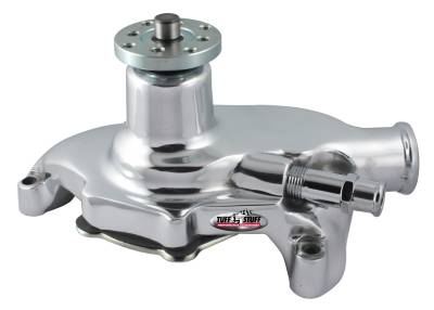 Platinum SuperCool Water Pump 5.625 in. Hub Height 5/8 in. Pilot Short Reverse Rotation Aluminum Casting Polished For Custom Serpentine Systems Only 1394NBREV