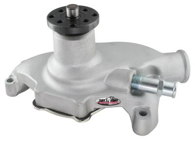 Water Pumps - Chevy Small Block - Short - Tuff Stuff Performance - Platinum SuperCool Water Pump 5.625 in. Hub Height 5/8 in. Pilot Short Flat Smooth Top And No Top Threaded Water Port Factory Cast PLUS+ 1353