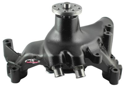 Platinum SuperCool Water Pump 7.281 in. Hub Height 5/8 in. Pilot Long Flat Smooth Top And (2) Threaded Water Ports Stealth Black Powder Coat 1459NC