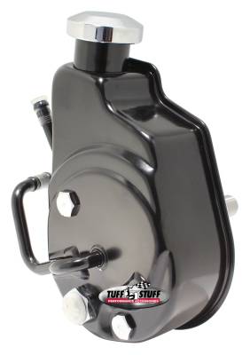 Tuff Stuff Performance - Saginaw Style Power Steering Pump Direct Fit 3/4 in. Press Fit Shaft 1200 PSI 3/8 in.-16 Mtg. Holes w/Hydro-Boost Brakes Stealth Black 6162B - Image 2