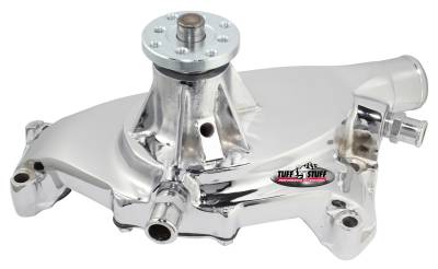 Platinum SuperCool Water Pump 5.750 in. Hub Height 5/8 in. Pilot Short Reverse Rotation (2) Threaded Water Ports Aluminum Casting Chrome Custom Serpentine Systems Only 1495AAREV