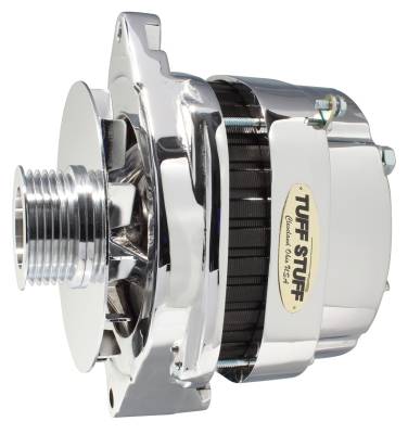 Tuff Stuff Performance - Alternator 250 High AMP OEM Wire 6 Groove Pulley Polished 8112NEP