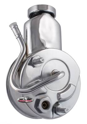 Saginaw Style Power Steering Pump Direct Fit 5/8 in. Keyed Shaft 3/8 in.-16 Mounting Chrome 6192A