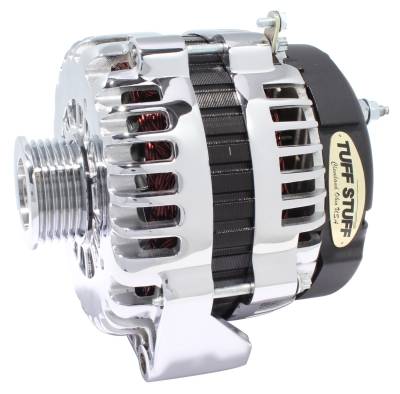 Alternator 230 AMP OEM Wire 6 Groove Pulley 2 Pin Voltage Regulator Polished Aluminum 8302CP