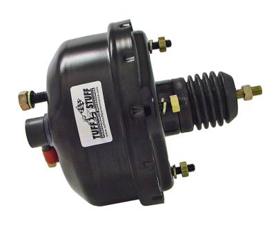 Power Brake Booster Univ. 7 in. Single Diaphragm Incl. 3/8 in.-16 Mtg. Studs And Nuts Fits Hot Rods/Customs/Muscle Cars Stealth Black Powder Coat 2221NC