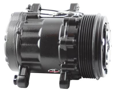Sanden Style SD7 A/C Compressor R134A Series 6 Groove Pulley Black 4517NC6GBLA