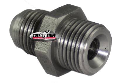 Tuff Stuff Performance - Power Steering Adapter Fitting Saginaw Banjo Style Adapts 5/8 in.-18 Inverted Flare To 9/16 in.-18 AN-6 Plain 5553 - Image 2