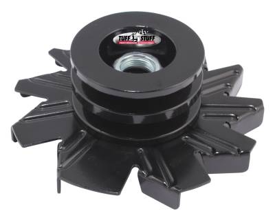 Alternator Fan And Pulley Combo 2.628 in. Double V Groove Pulley Incl. Fan/Lock Washer/Nut Stealth Black 7600BB