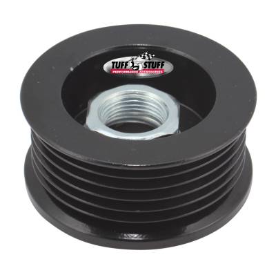 Alternator Pulley 2.25 in. 6 Groove Serpentine Incl. Lock Washer/Nut Stealth Black 7610AB