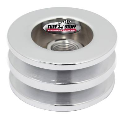 Alternator Pulley 2.628 in. Double V Groove Incl. Lockwasher/Nut Chrome 7610F