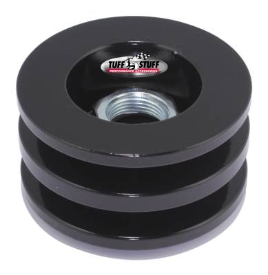 Alternator Pulley 2.628 in. Double V Groove Incl. Lock Washer/Nut Stealth Black 7610FB
