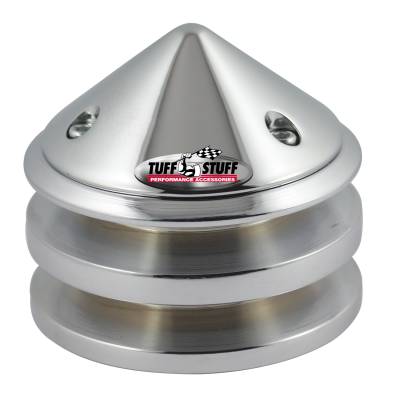Alternator Pulley And Bullet Cover 2.628 in. Pulley Double V Groove Incl. Lockwasher/Nut Chrome 7651A
