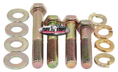 Tuff Stuff Performance - Water Pump Bolt Kit Zinc Hex Incl. (1)3/8in. -16x1 3/4/(2)3/8in.-16x2 in./(1)3/8 in-16x2 3/4in. Bolts/(4) Lock And (4) Flat Washers 7675B - Image 1