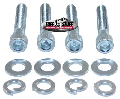 Water Pump Bolt Kit Zinc Socket Incl. Four 3/8 in.-16x2 in. Bolts/4 Lock And 4 Flat Washers Fits Chevy Big Block w/Short Water Pump PN[1484/1494] 7676D