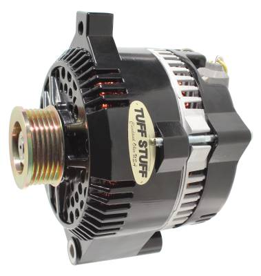 Tuff Stuff Performance - Alternator 150 AMP 1 Wire 6G Groove Pulley Internal Regulator Stealth Black For Use In Ford 5.0L Models 7771BW6G - Image 1