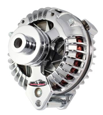 Tuff Stuff Performance - Alternator 130 AMP 1 Wire Double Groove Pulley Chrome 9509RDDP - Image 2