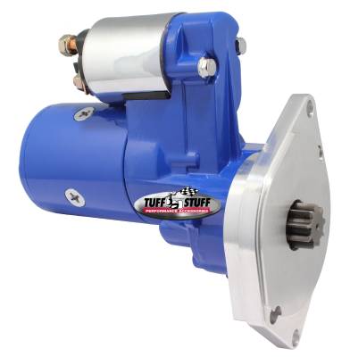 Gear Reduction Starter 3.75:1 1.9 HP 2 Bolt Mounting Blue Powdercoat w/Chrome Accents 6585BBLUE