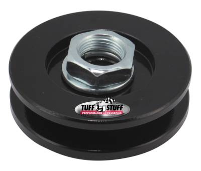 Alternator Pulley 2.25 in. Single V Groove Incl. Lock Washer/Nut Stealth Black 7610EB