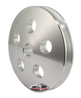 Power Steering Pump Pulley 1 Groove Fits Tuff Stuff 6175 And 6170 Type II Pumps w/17mm Shafts Machined Aluminum Natural 8492C