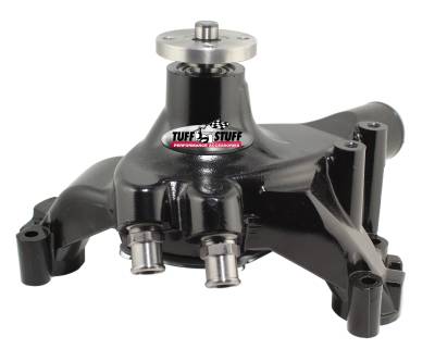 Platinum SuperCool Water Pump 7.281 in. Hub Height 5/8 in. Pilot Long Reverse Rotation Aluminum Flat Smooth Top And (2) Threaded Water Ports Stealth Black Powder Coat 1493ANC