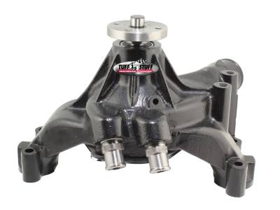 SuperCool Water Pump 7.281 in. Hub Height 5/8 in. Pilot Long Reverse Rotation Flat Smooth Top And (2) Threaded Water Ports Stealth Black Powder Coat 1493NC