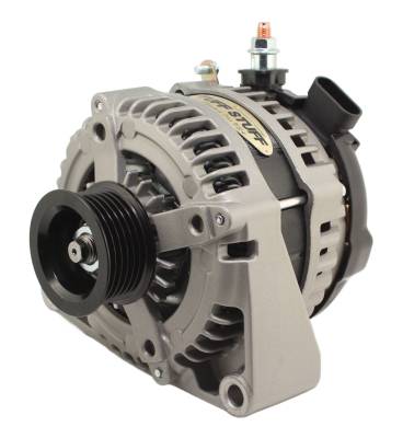 LS 225 MAX AMP Alternator, 6-Groove, OEM Wiring, FACTORY CAST PLUS+, 8435F6GOE