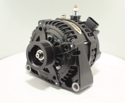 LS 225 MAX AMP Alternator, 6-Groove, OEM Wiring, Chrome Plated, 8435C6GOE