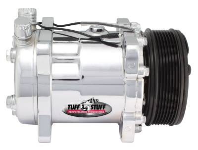 Sanden Style SD508 A/C Compressor R134A Series 6 Groove Pulley Polished 4515NB6G