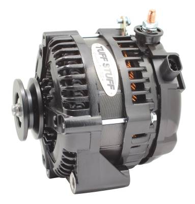 Alternator; 225 AMP - 1 Wire - 1 Groove - Stealth Black - For PN [7861]; 8320B1G1W