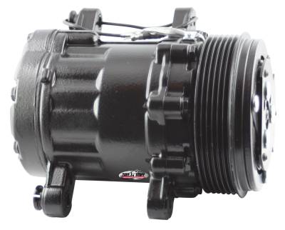 A/C Compressor; R134A Series - 6 Groove Pulley - Black; 4517NC6GBLA