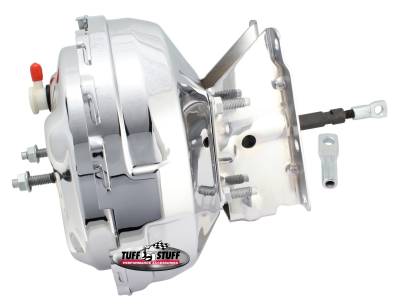 Power Brake Booster; 11 in. - Dual Diaphragm - Incl. Booster Mtg. Bracket/10mm - 1.5 Threaded Studs And Nuts - Chrome; 2232NA