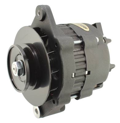 Tuff Stuff Performance - Alternator; 55 AMP - 1 Grove Pulley - Black Finish; 29101 - Image 1