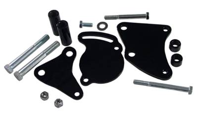 Tuff Stuff Performance - Power Steering Pump Bracket; Short - Fits Tuff Stuff Type II Power Steering Pumps - w/Hardware - Black Powdercoat; 6505B - Image 2